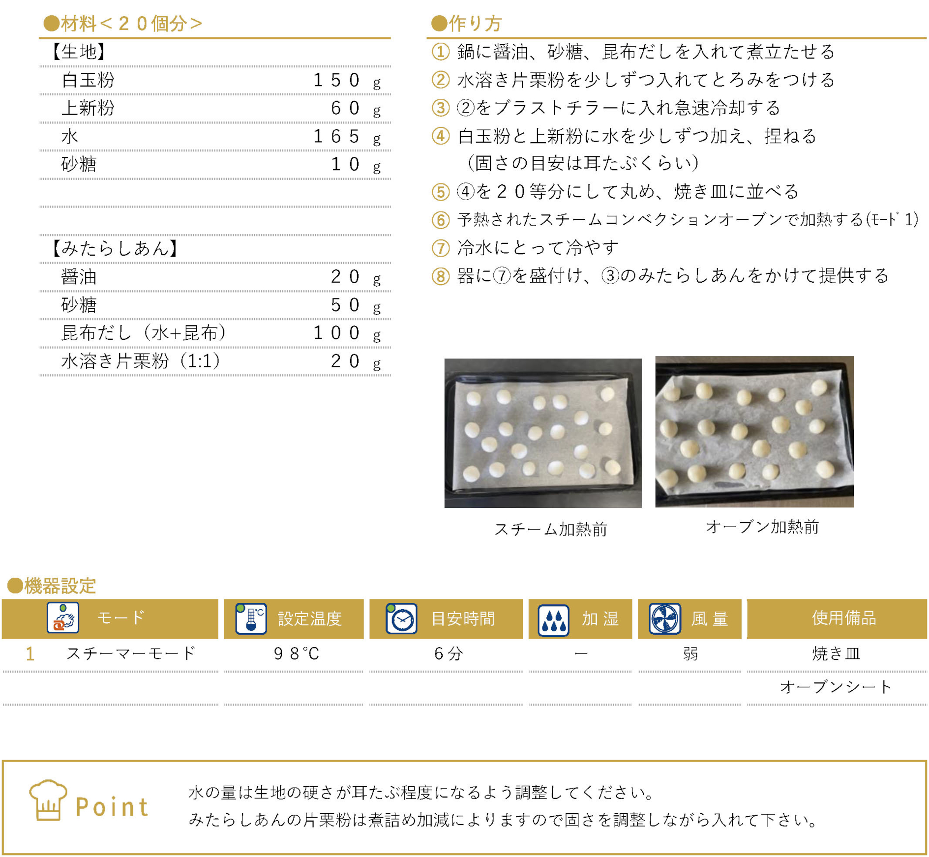 冷やしみたらしだんごのレシピ